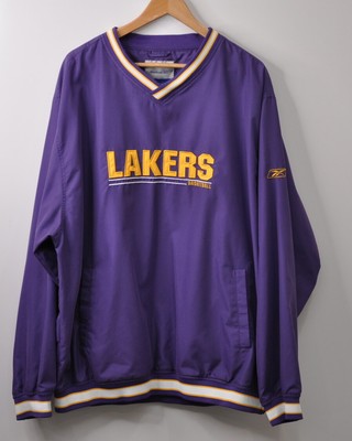 lakers pullover windbreaker